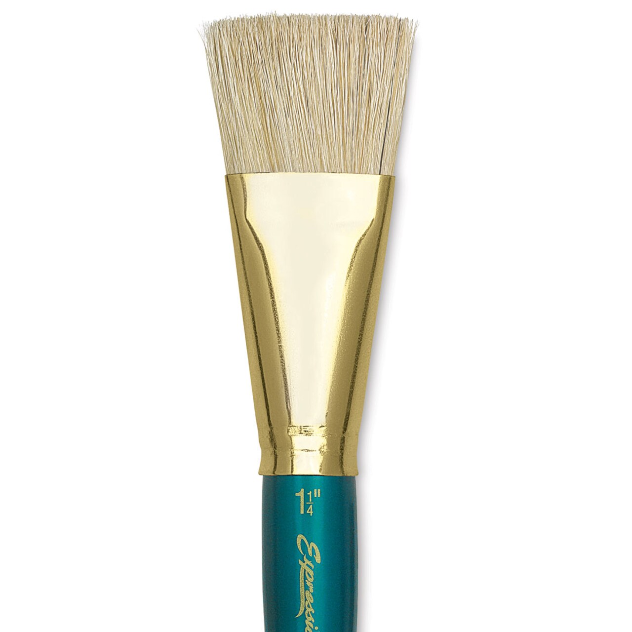 Robert Simmons Expression Brush - Basecoater, Extra Short Handle, Size 1-1/2"